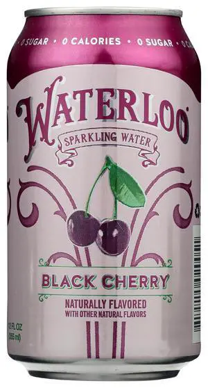 Waterloo Black Cherry Sparkling Water, 12 Fl Oz Waterloo Black Cherry Sparkling Water, 12 Fl Oz