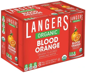Langers Organic Flavored Sparkling Water, Blood Orange, 12 Fl Oz (Pack of 8) Langers Organic Flavored Sparkling Water, Blood Orange, 12 Fl Oz (Pack of 8)