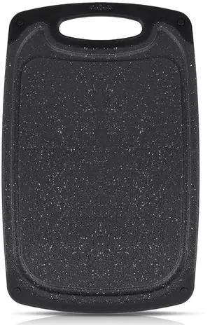 5" x 7.7" Plastic Cutting Board, Natural Food Grade, BPA Free, Non-Slip with Juice Groove, Dishwasher Safe, Double-Sided, Dark Grey 5" x 7.7" Plastic Cutting Board, Natural Food Grade, BPA Free, Non-Slip with Juice Groove, Dishwasher Safe, Double-Sided, Dark Grey