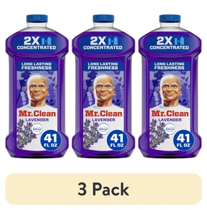 Mr. Clean 2X Concentrated Floor Cleaner, All Purpose Cleaner, Mop Soap, Lavender, 41Fl Oz, 3-Pack Mr. Clean 2X Concentrated Floor Cleaner, All Purpose Cleaner, Mop Soap, Lavender, 41Fl Oz, 3-Pack