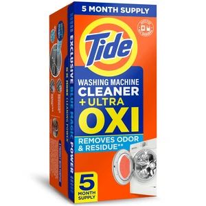 Tide Washing Machine Cleaner with Oxi Powder, Odor Eliminator and Washer Residue Remover, 5 Count Tide Washing Machine Cleaner with Oxi Powder, Odor Eliminator and Washer Residue Remover, 5 Count