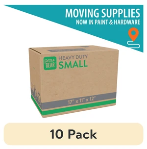 Pen+Gear Small Heavy Duty Kraft Moving Box, 10-Pack, 17L x 11W x 12H Pen+Gear Small Heavy Duty Kraft Moving Box, 10-Pack, 17L x 11W x 12H