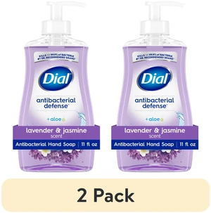2 Pack Dial Antibacterial Defense Lavender & Jasmine Liquid Hand Soap, 11 fl oz 2 Pack Dial Antibacterial Defense Lavender & Jasmine Liquid Hand Soap, 11 fl oz