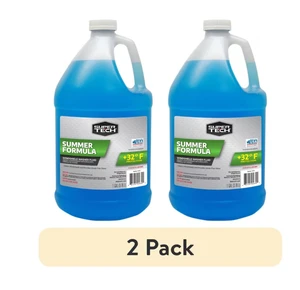 (2 pack) Super Tech Summer Formula +32F Windshield Washer Fluid for All Vehicle Types, 1 Gallon (2 pack) Super Tech Summer Formula +32F Windshield Washer Fluid for All Vehicle Types, 1 Gallon