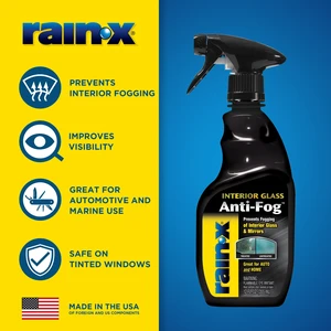 Rain-X Interior Glass Anti-Fog Treatment 12 fl. oz for Automotive and Marine Use Rain-X Interior Glass Anti-Fog Treatment 12 fl. oz for Automotive and Marine Use