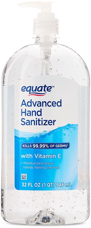 Equate Advanced Hand Sanitizer with Vitamin E, 32 fl oz Equate Advanced Hand Sanitizer with Vitamin E, 32 fl oz