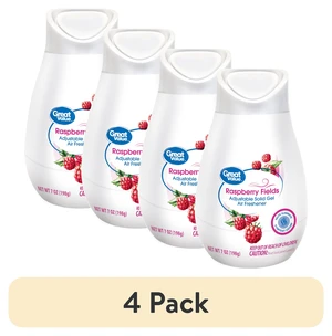Great Value Adjustable Solid Gel Cone Air Freshener, Raspberry Fields, 7 oz, 4 Pack Great Value Adjustable Solid Gel Cone Air Freshener, Raspberry Fields, 7 oz, 4 Pack