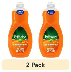 (2 pack) Ultra Palmolive Antibacterial Dish Liquid, Orange Scent, Mess-Free, Easy-Flip Cap, 42 fl oz (2 pack) Ultra Palmolive Antibacterial Dish Liquid, Orange Scent, Mess-Free, Easy-Flip Cap, 42 fl oz