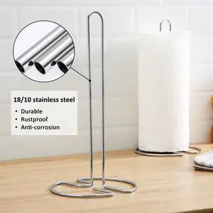 Mainstays Countertop Paper Towel Holder Stand, Silver Metal Kitchen Paper Towel Roll Holder and Dispenser for Kitchen Counter Storage Mainstays Countertop Paper Towel Holder Stand, Silver Metal Kitchen Paper Towel Roll Holder and Dispenser for Kitchen Counter Storage