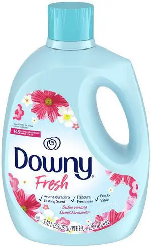Downy Fresh Non-Concentrated Liquid Fabric Softener, Sweet Summer Scent, 125 fl oz, 145 Loads Downy Fresh Non-Concentrated Liquid Fabric Softener, Sweet Summer Scent, 125 fl oz, 145 Loads