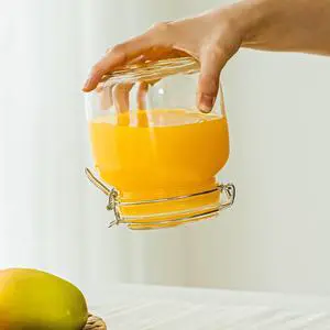 Mainstays 38 oz Glass Food Storage Jar Canister with Locking Airtight Lid Mainstays 38 oz Glass Food Storage Jar Canister with Locking Airtight Lid