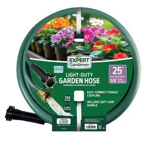 Expert Gardener Light Duty Garden Hose, 5/8 in x 25 ft Expert Gardener Light Duty Garden Hose, 5/8 in x 25 ft