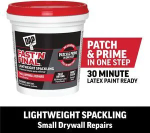 DAP Fast 'N Final 16 oz White Lightweight Spackling Putty DAP Fast 'N Final 16 oz White Lightweight Spackling Putty