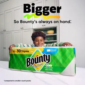 Bounty Paper Towels Select-A-Size White, 1 Mega Roll, 164 Sheets per Roll Bounty Paper Towels Select-A-Size White, 1 Mega Roll, 164 Sheets per Roll