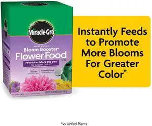 Miracle-Gro Water Soluble Bloom Booster Flower Food, Plant Food for Flowers, 1.5 lb Miracle-Gro Water Soluble Bloom Booster Flower Food, Plant Food for Flowers, 1.5 lb