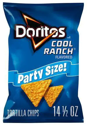 Doritos Cool Ranch Flavored Tortilla Chips, Party Size, 14.5 oz Bag Doritos Cool Ranch Flavored Tortilla Chips, Party Size, 14.5 oz Bag