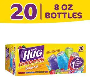 Little HUG Fruit Barrels, Original, Shelf Stable Kids Drinks Variety pack, 20 count, 8 fl oz bottles Little HUG Fruit Barrels, Original, Shelf Stable Kids Drinks Variety pack, 20 count, 8 fl oz bottles