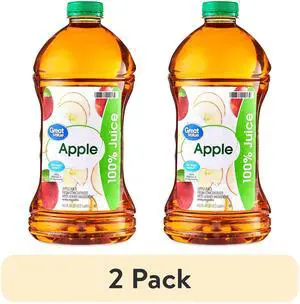 (2 pack) Great Value 100% Apple Juice, 96 fl oz (2 pack) Great Value 100% Apple Juice, 96 fl oz