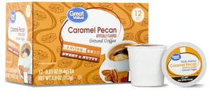 Great Value Caramel Pecan Medium Roast Coffee Pods, 12 Ct Great Value Caramel Pecan Medium Roast Coffee Pods, 12 Ct