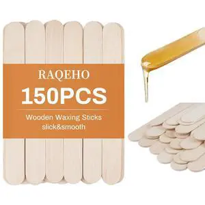Wax Sticks for Hair Removal - 150pcs Large Wooden Waxing Spatula,6" Wax Sticks for Hair Removal - 150pcs Large Wooden Waxing Spatula,6"