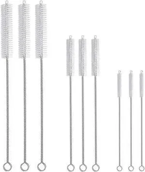 9-Piece Straw Cleaner Brush Kit - for Stanley Mug 40, 30, 20 oz, (3-Size) Extra Long Pipe Cleaners, Straw Cleaning Brush for Tumbler, Sippy Cup, Bottle and Tube 9-Piece Straw Cleaner Brush Kit - for Stanley Mug 40, 30, 20 oz, (3-Size) Extra Long Pipe Cleaners, Straw Cleaning Brush for Tumbler, Sippy Cup, Bottle and Tube