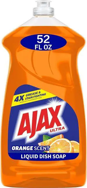 Ajax Ultra Liquid Dish Soap, Triple Action, Orange Scent, 52 fl oz Ajax Ultra Liquid Dish Soap, Triple Action, Orange Scent, 52 fl oz