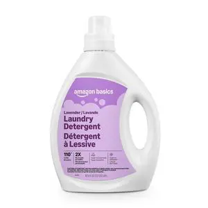Amazon Basics Concentrated Liquid Laundry Detergent, Lavender, 110 Loads, 82.5 Fl Oz Amazon Basics Concentrated Liquid Laundry Detergent, Lavender, 110 Loads, 82.5 Fl Oz