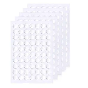 JUNEBRUSHS 350 Pieces Double Sided Sticky Dots, Removable Poster Putty, Clear Round No Trace Adhesive for Wall Hanging, Balloon, Craft, DIY, Office Supplies (6 mm) JUNEBRUSHS 350 Pieces Double Sided Sticky Dots, Removable Poster Putty, Clear Round No Trace Adhesive for Wall Hanging, Balloon, Craft, DIY, Office Supplies (6 mm)