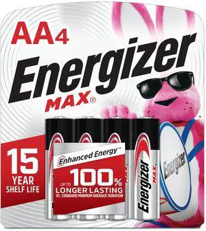 Energizer MAX AA Alkaline Batteries, 4 Count Energizer MAX AA Alkaline Batteries, 4 Count