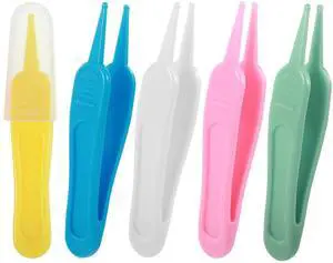 5 Pcs Nose Cleaning Tweezers, 5 Colors Baby Booger Picker with Round Head, Ear Noses Navel Cleaner Clip 5 Pcs Nose Cleaning Tweezers, 5 Colors Baby Booger Picker with Round Head, Ear Noses Navel Cleaner Clip