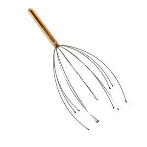Gold Head Scratcher Scalp Massager for Body Back Stress Relief & Relaxation Gold Head Scratcher Scalp Massager for Body Back Stress Relief & Relaxation