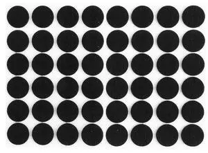 1/2" Diameter 1/8" Thick Round Black Self Adhesive Felt Bumpers (48 Pack) 1/2" Diameter 1/8" Thick Round Black Self Adhesive Felt Bumpers (48 Pack)
