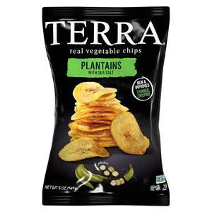Terra Plantains Real Sea Salt Vegetable Chips 5oz Terra Plantains Real Sea Salt Vegetable Chips 5oz