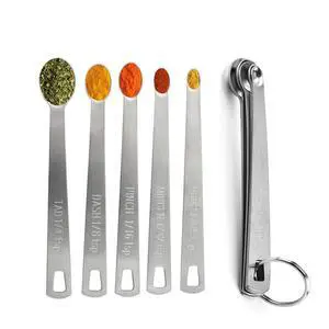 Measuring Spoons, 1/4Tsp, 1/8Tsp, 1/16Tsp, 1/32Tsp, 1/64Tsp Measuring Spoons, 1/4Tsp, 1/8Tsp, 1/16Tsp, 1/32Tsp, 1/64Tsp