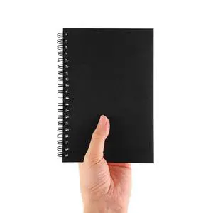 DSTELIN Blank Spiral Notebook, Soft Cover, Sketch Book, 100 Pages/50 Sheets, 7.5" x 5.1", Black, 1-Pack DSTELIN Blank Spiral Notebook, Soft Cover, Sketch Book, 100 Pages/50 Sheets, 7.5" x 5.1", Black, 1-Pack