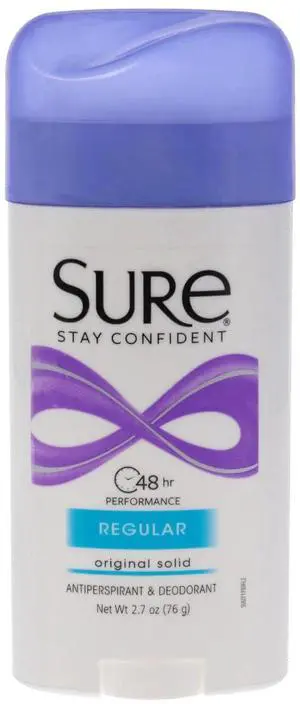 Sure Regular Original Solid Anti-Perspirant Deodorant, 2.7oz Sure Regular Original Solid Anti-Perspirant Deodorant, 2.7oz