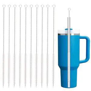 10Pcs Extra Long Straw Cleaner Brush for Stanley 40oz 30oz 20oz 14oz Mug, Glass, Stainless Steel, Bottle and Silicone Straw 10Pcs Extra Long Straw Cleaner Brush for Stanley 40oz 30oz 20oz 14oz Mug, Glass, Stainless Steel, Bottle and Silicone Straw