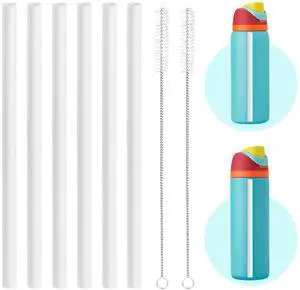 Straw Replacement for Owala Water Bottle 24oz 32oz Accessories Set - 6Pack BPA-Free Straws, 2Pack Cleaning Brushes Straw Replacement for Owala Water Bottle 24oz 32oz Accessories Set - 6Pack BPA-Free Straws, 2Pack Cleaning Brushes