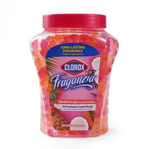 Clorox Fraganzia Crystal Beads Air Freshener, Island Escape Scent, 12 Fl Oz Clorox Fraganzia Crystal Beads Air Freshener, Island Escape Scent, 12 Fl Oz