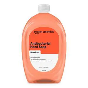 Amazon Basics Liquid Hand Soap Refill, Light Moisturizing, Triclosan-Free, Phthalate-Free, Paraben-Free, Citrus, 50 Fl Oz (Pack of 1) Amazon Basics Liquid Hand Soap Refill, Light Moisturizing, Triclosan-Free, Phthalate-Free, Paraben-Free, Citrus, 50 Fl Oz (Pack of 1)