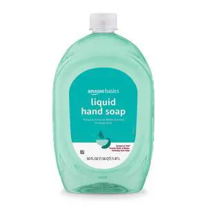 Amazon Basics Liquid Hand Soap Refill, 50Fl Oz, Mango and Coconut Water Scent, Triclosan-Free, Dermatologist Tested, pH Balanced, Paraben-Free Amazon Basics Liquid Hand Soap Refill, 50Fl Oz, Mango and Coconut Water Scent, Triclosan-Free, Dermatologist Tested, pH Balanced, Paraben-Free