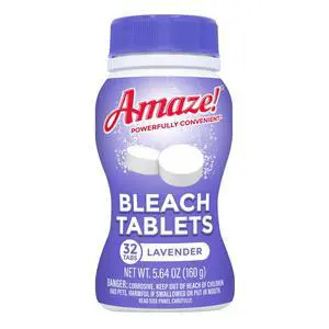 Amaze Ultra Concentrated Bleach Tablets 32 Tablets Lavender Scent Amaze Ultra Concentrated Bleach Tablets 32 Tablets Lavender Scent