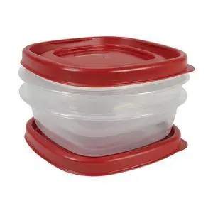 Rubbermaid Easy Find Lids 1.25 Cup Food Storage Containers, Racer Red, 4-Piece Set Rubbermaid Easy Find Lids 1.25 Cup Food Storage Containers, Racer Red, 4-Piece Set