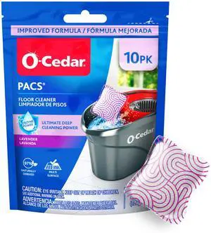 O-Cedar PACS Hard Floor Cleaner, Lavender Scent, 10ct (1-Pack) O-Cedar PACS Hard Floor Cleaner, Lavender Scent, 10ct (1-Pack)