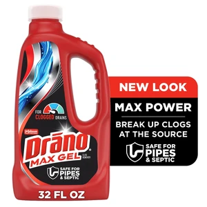 Drano Max Gel Drain Clog Remover, 32oz, 1Count Drano Max Gel Drain Clog Remover, 32oz, 1Count