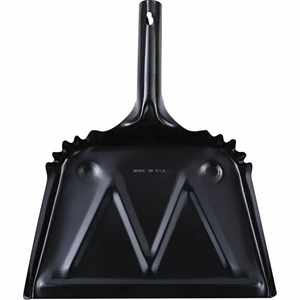 Genuine Joe Heavy-Duty Black Metal Dustpan, 12" Genuine Joe Heavy-Duty Black Metal Dustpan, 12"
