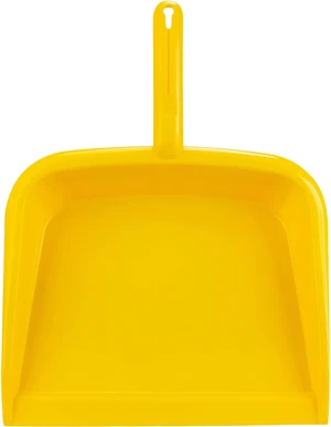 SPARTA Large Handheld Heavy-Duty Plastic Dustpan with Hanging Hole and Wide Lip for Countertops and Surfaces, 10 Inches, Yellow SPARTA Large Handheld Heavy-Duty Plastic Dustpan with Hanging Hole and Wide Lip for Countertops and Surfaces, 10 Inches, Yellow