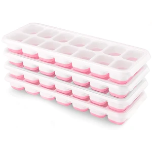 Airabc Silicone Ice Cube Trays 4 Pack with Removable Lid, 14-Cube, LFGB Certified & BPA Free, Stackable with Covers for Cocktail Freezer Airabc Silicone Ice Cube Trays 4 Pack with Removable Lid, 14-Cube, LFGB Certified & BPA Free, Stackable with Covers for Cocktail Freezer