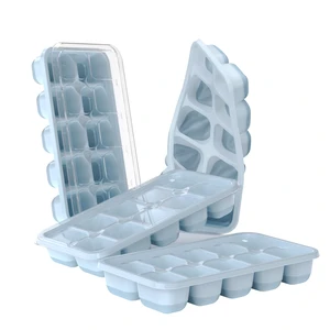 DOQAUS 4 Pack Silicone Ice Cube Trays with Lids for Freezer DOQAUS 4 Pack Silicone Ice Cube Trays with Lids for Freezer