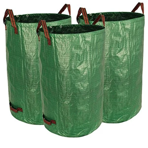 Gardzen 3 Pack 32 Gallon Garden Waste Bags Reusable Heavy Duty Gardzen 3 Pack 32 Gallon Garden Waste Bags Reusable Heavy Duty